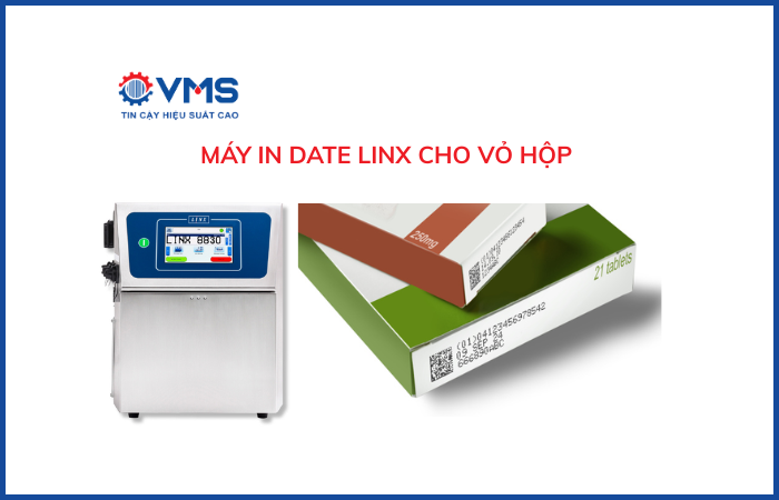 Máy in date Linx lên vỏ hộp sản phẩm